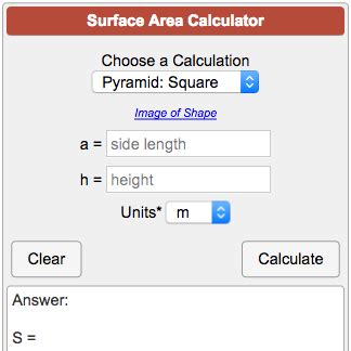 sheet metal surface area calculator